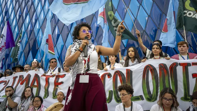 Aksi Protes Ratusan Aktivis di COP28 Dubai, Serukan Gencatan Senjata di Gaza