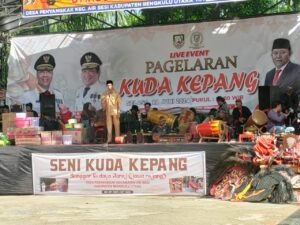 Pelestlarian Budaya Kuda Kepang dan Tarian Adat Rejang Di selenggarankan oleh Dinas Pendidikan Provinsi Bengkulu Di adakan Di Desa Penyangkak Kecamatan Air Besi KabBengkulu Utara